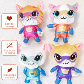 YXCTZKVX SuperKitties Ginny plush 8-inch with Bengal spots for imaginative play