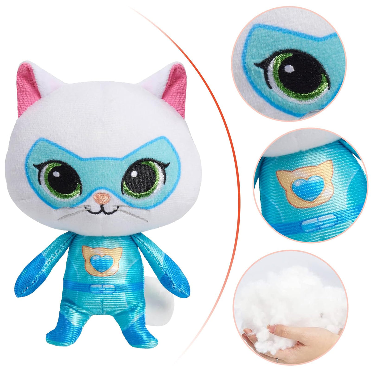 YXCTZKVX SuperKitties Sparks plush 8-inch with soft mix fabrics for bedtime comfort