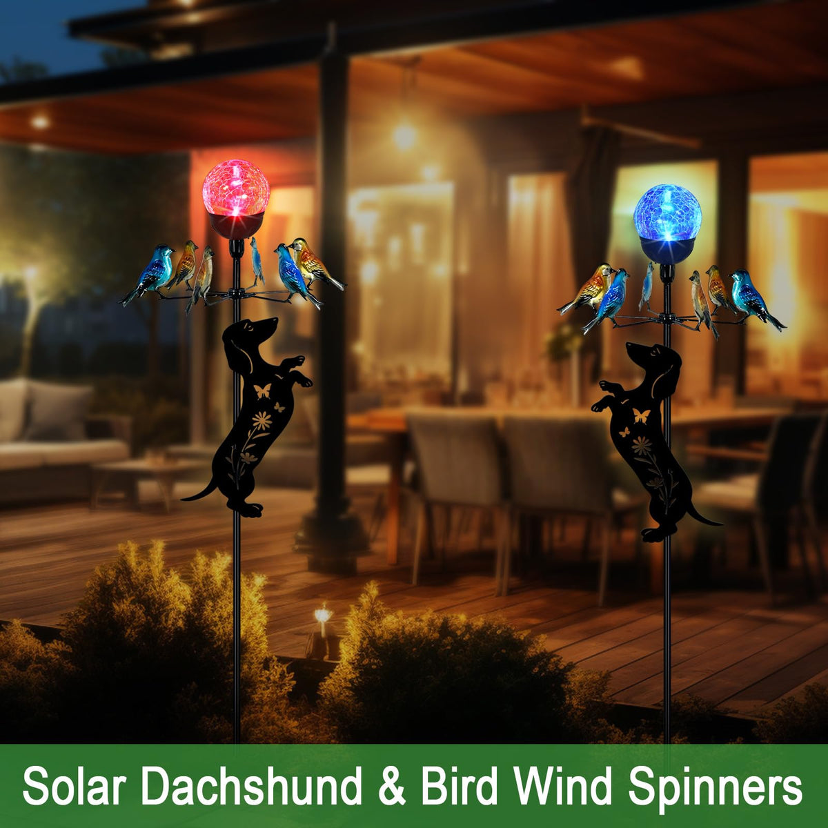 YY Gardenia doorstep-friendly stake lights brighten walkways and attract compliments.