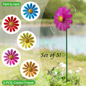 YY Gardenia daisy garden stake enhances lawn decor with color