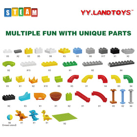 YY LANDTOYS Duplo-compatible design for easy expansion