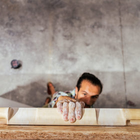 YY Vertical Poplar wood finish delivers durable, comfortable gripping.