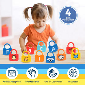 YYDeek Montessori-inspired lock and key set aiding focused play.