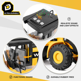 Indoor-outdoor ready YySiRui bulldozer supports backyard, sandbox, and playroom adventures.