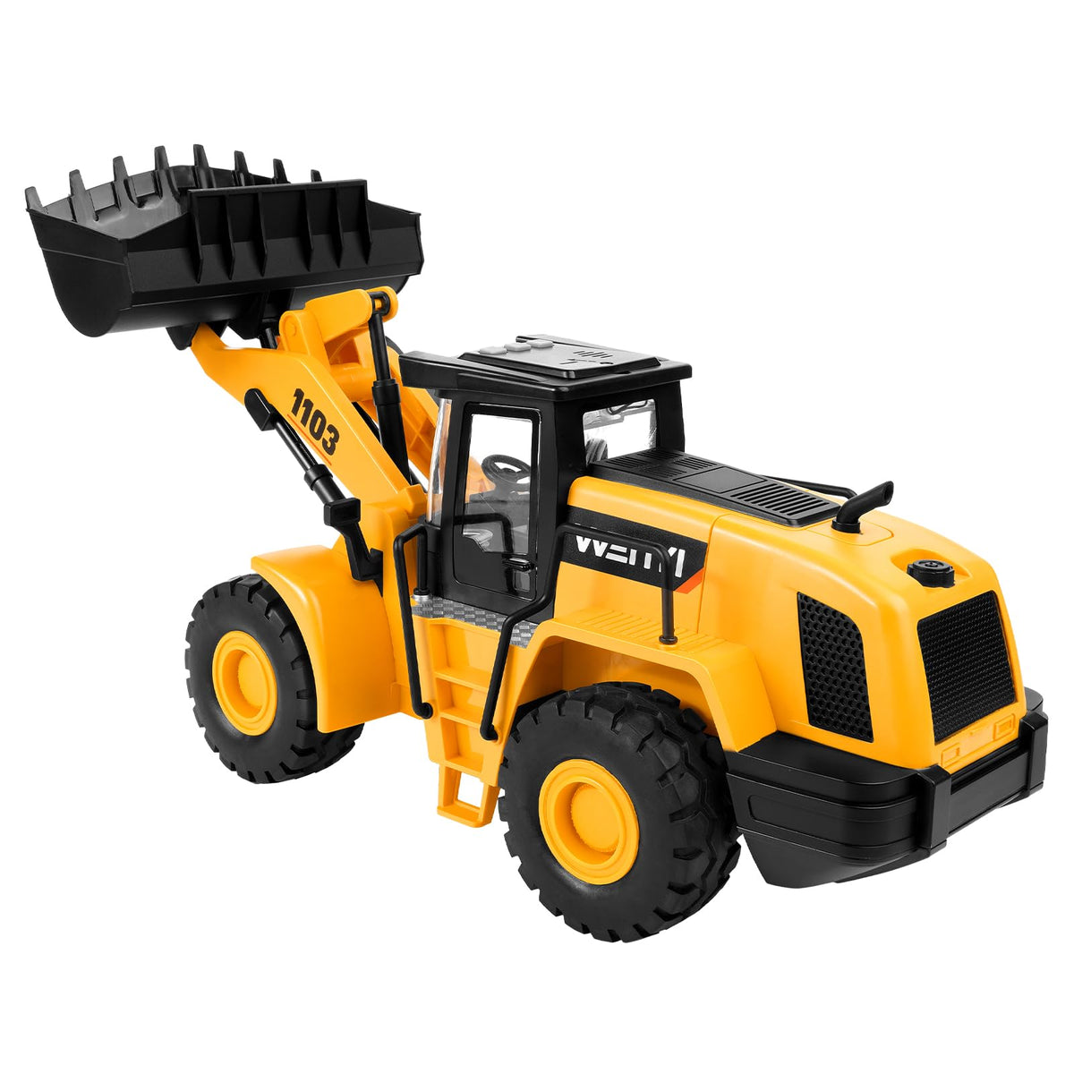 Batteries included for immediate action with the YySiRui bulldozer out of the box.