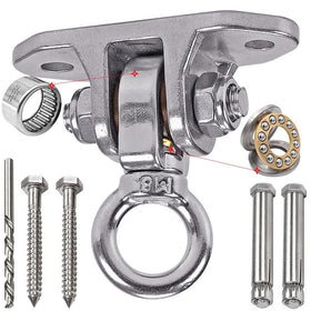 Yyiwhmy stainless steel swing hanger with 180° and 360° rotation for versatile setups.