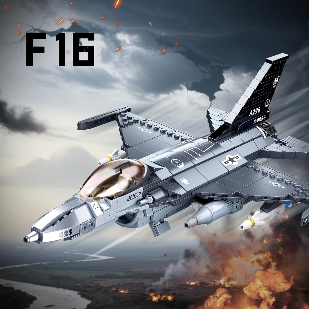 YYKNGYI F16 gift-ready packaging suitable for aviation enthusiasts.