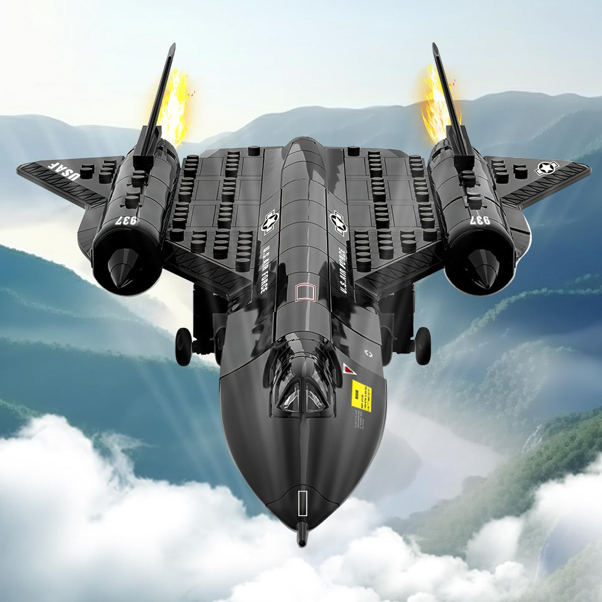 YYKNGYI SR-71 assembly closeup highlights accessible steps for adults and hobbyists.