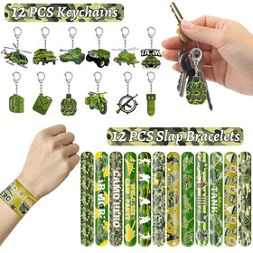 YYMYMGJ army keychains for keepsakes and party gift bags