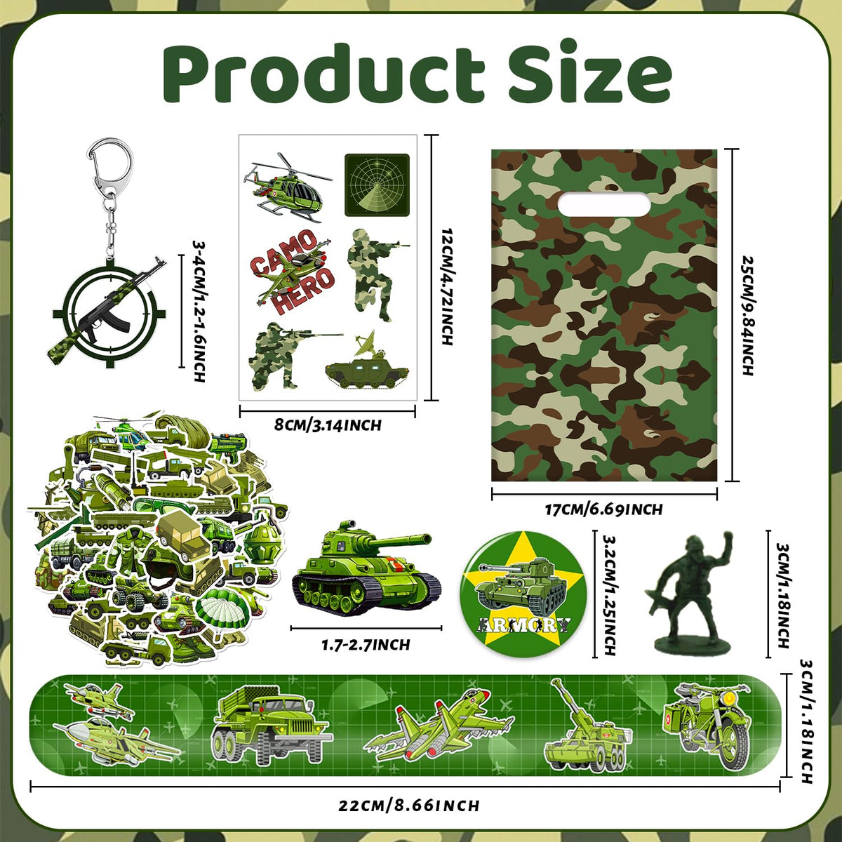YYMYMGJ military camo tattoos for temporary body art at events