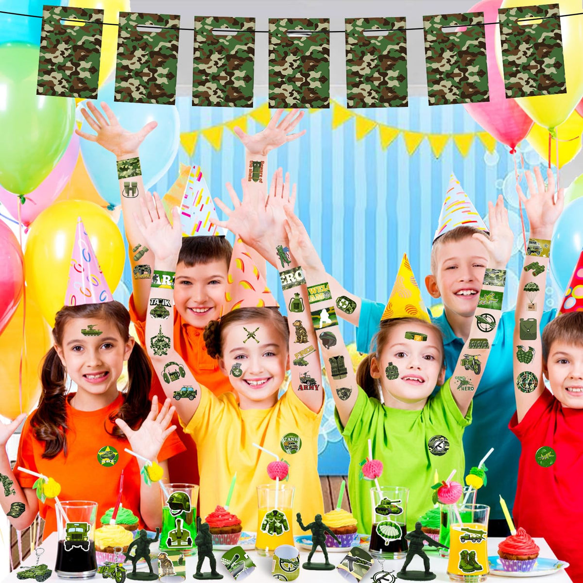 YYMYMGJ soldiers figures for interactive party activities and displays