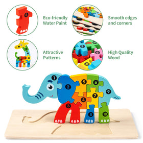 YySiRui bear puzzle with bright colors to attract attention and focus