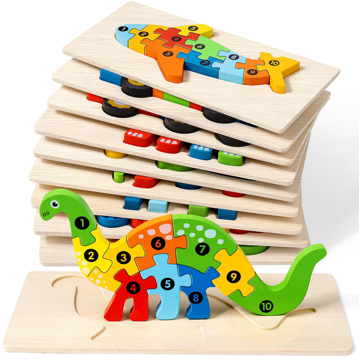 YySiRui dinosaur puzzle for toddlers supporting fine motor skills during play