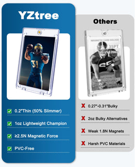 YZtree dual magnets seal cards securely during transport.