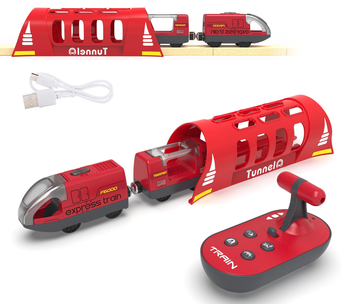 Z MAYABBO locomotive remote control train for engaging wooden-track play