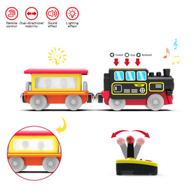 Z Mayabbo motorized train side view highlighting remote operation features.