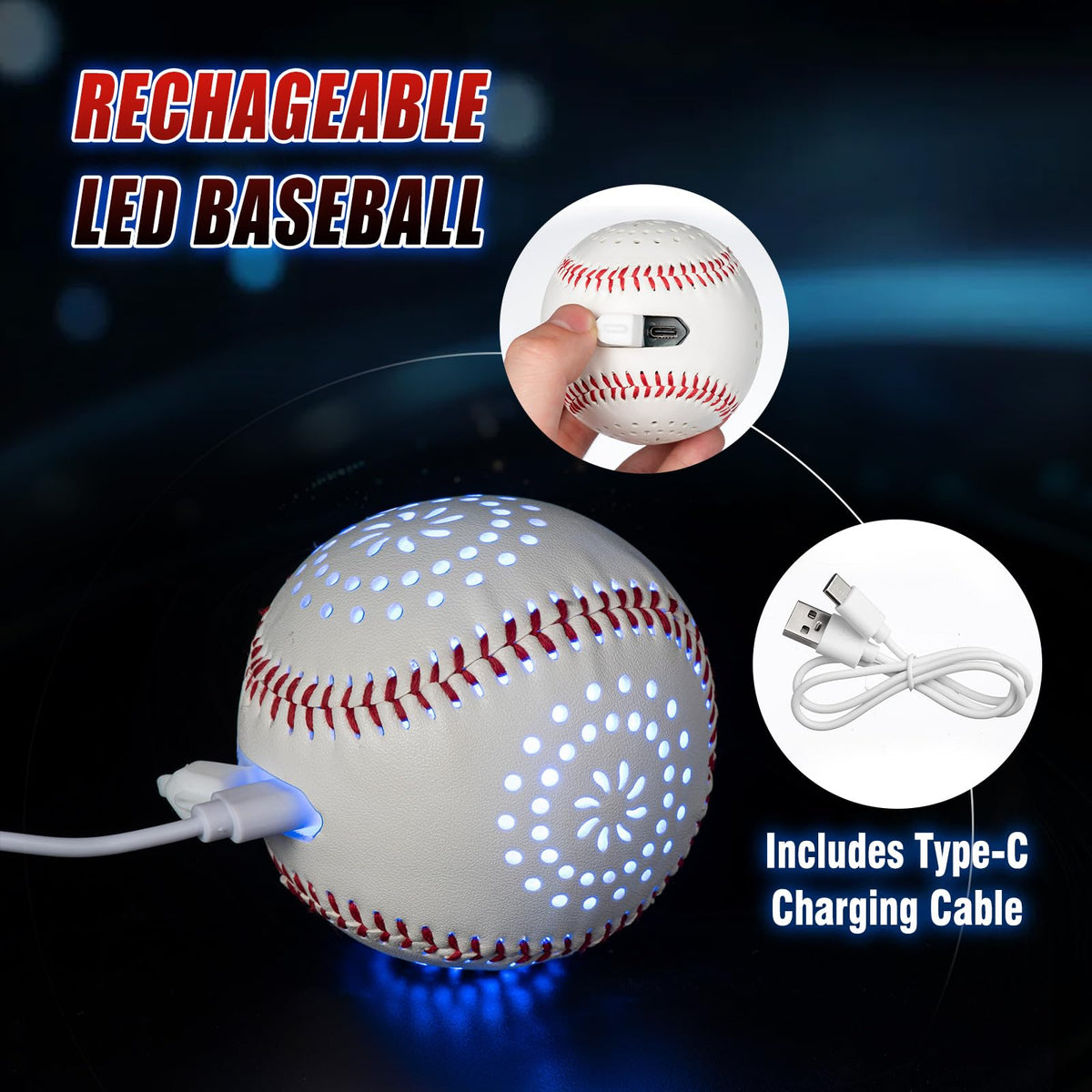 ZACEAC LED baseball makes a great gift for boys ages 6 to 12.