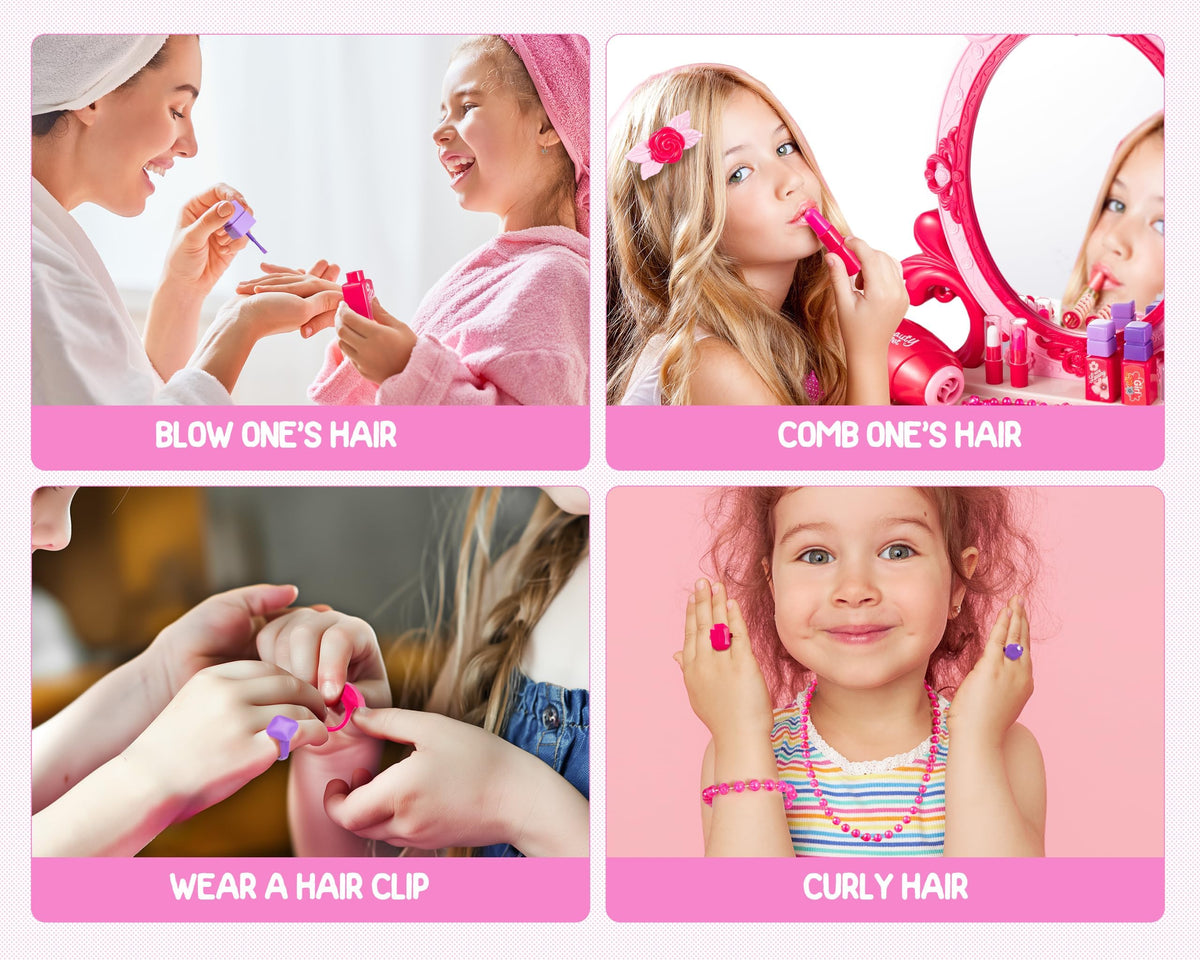 Zaddgiuuy hair dryer toy accessory adds realism to play