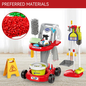 Zaddgiuuy Toddler Cleaning Set ABS plastic ensures safe, BPA-free playtime.