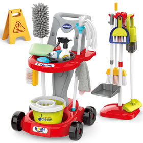 Zaddgiuuy Toddler Cleaning Set vacuum demonstrates realistic pretend play and family cleaning routines.