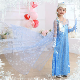 ZaisuiFun Princess Elsa wig and cap complete the outfit