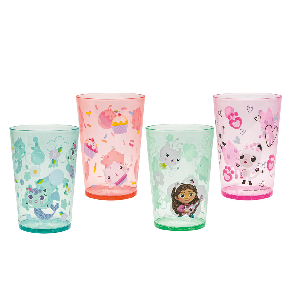 Zak Designs Gabby dollhouse nesting tumbler front view promotes easy hydration for kids