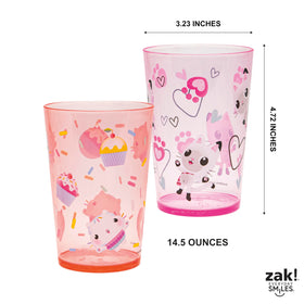 Zak Designs Mercat tumbler art sparks imagination during snacks