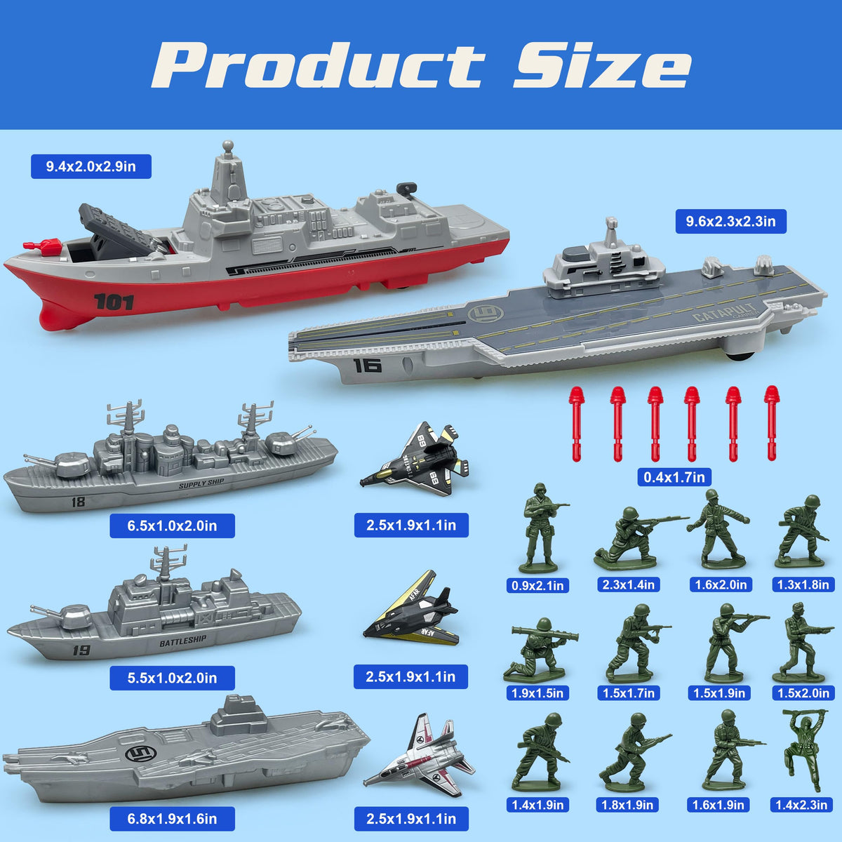 ZAKVENFUN army men figures arranged for imaginative role-play adventures.
