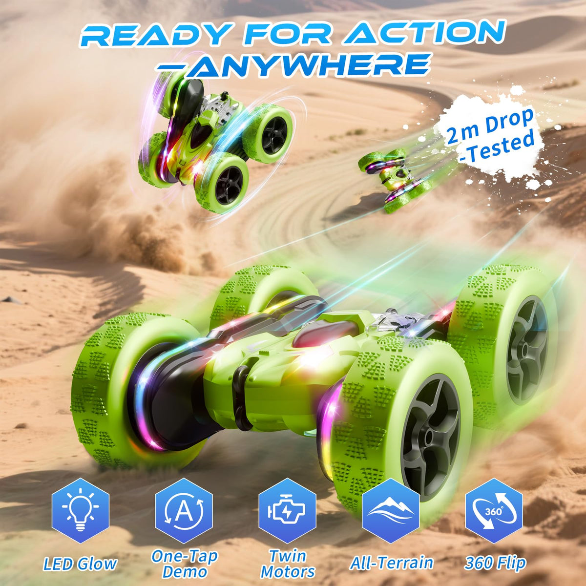 Zalneo 360-degree flips and double-sided design keep racing in motion
