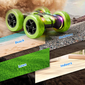 Zalneo deep-tread tires grip carpet, hardwood, lawn, and sand.