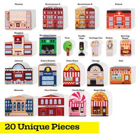 Zany Trains fire station inspires emergency role-play and teamwork.
