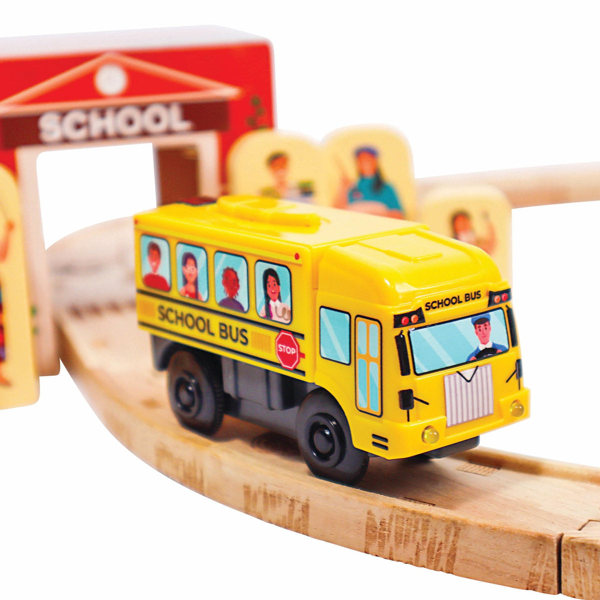 Zany Trains magnetic connectors for seamless linking with other trains.