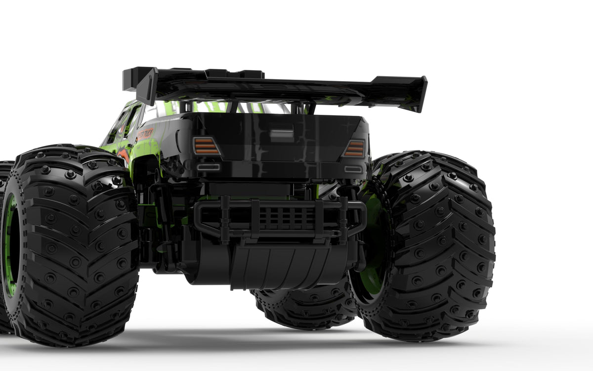 Zappido Dino Monster Truck 2-4GHz control maintains interference-free racing.