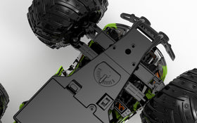 Zappido Dino Monster Truck reinforced bumper enabling longer off-road sessions.
