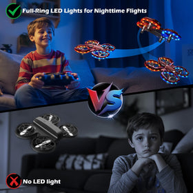 Zappyway Spider Mini Drone headless mode simplifies orientation for beginners.