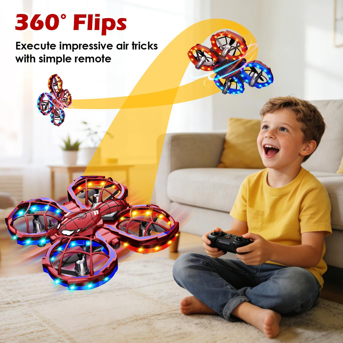 Zappyway Spider Mini Drone remote controller enables precise control during kids' playtime.