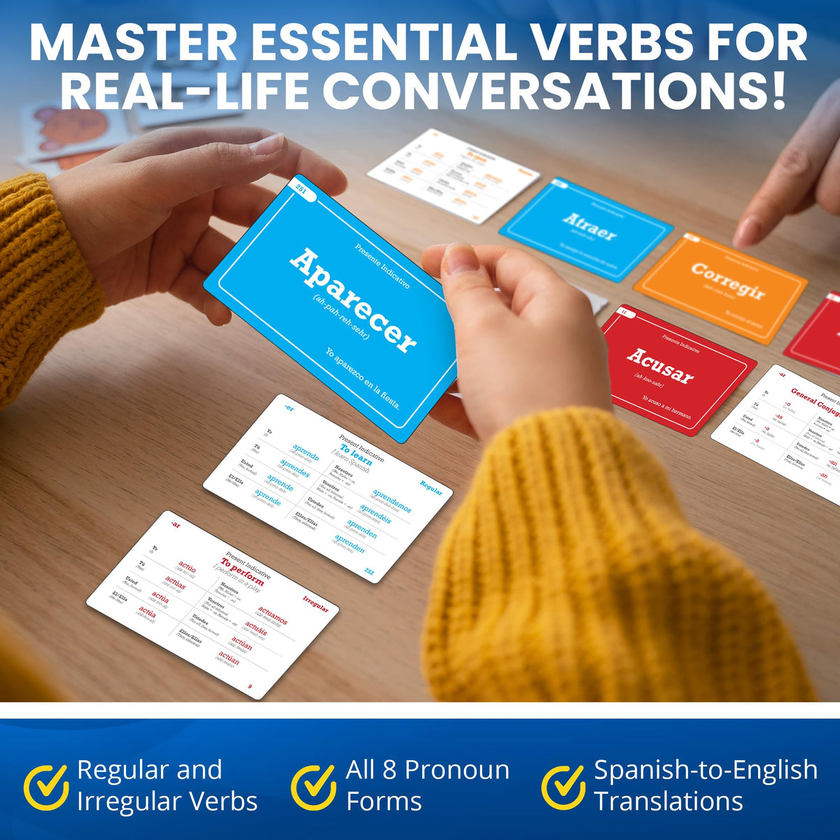 On-the-go learning with pocket-sized 3x5 inch cards for travel