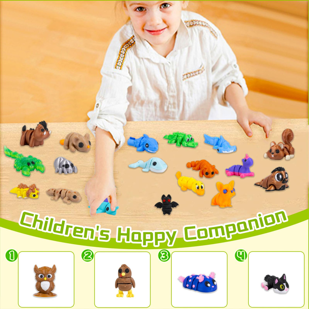 Zaviroxel group activity-friendly mini animals ideal for sharing during lessons.