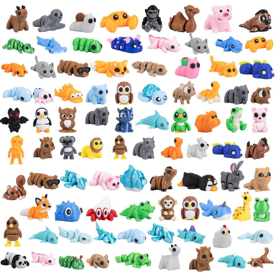 Zaviroxel mini 3D animals collection for classroom sharing and trade.