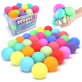 ZaxiDeel 32-piece slow-rise stress balls bulk for calm focus and classroom play
