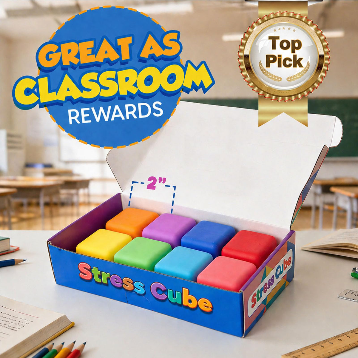 ZaxiDeel eight-pack stress fidget cubes in use for focus.