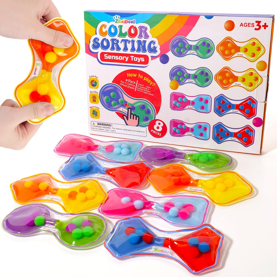 ZaxiDeel color sorting sensory toy promotes focus during classroom activities