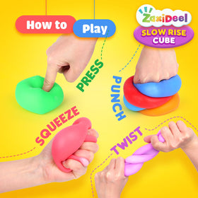 ZaxiDeel BPA-free and phthalate-free cubes ensure safe play for all ages.