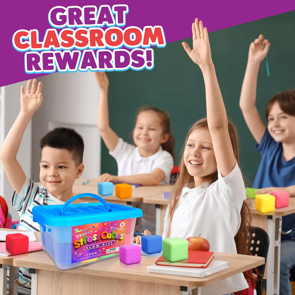 ZaxiDeel classroom prize-box cubes offer engaging rewards for motivation.