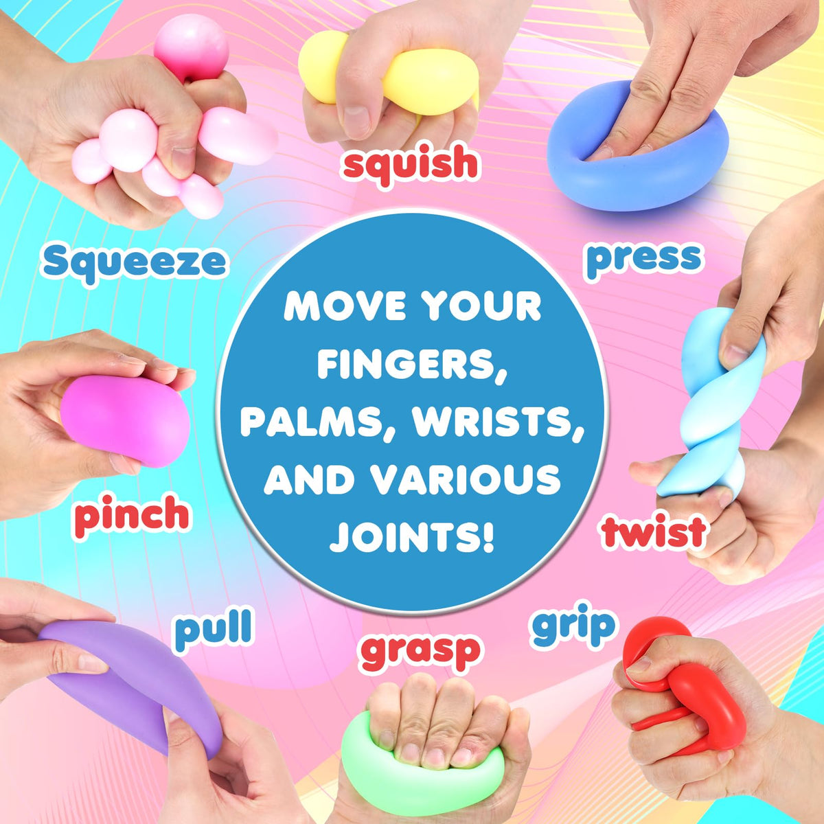 ZaxiDeel dough squishy fidget toys for hands-on stress relief and sensory play