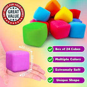 ZaxiDeel durable soft squishy cubes deliver long-lasting sensory relief.