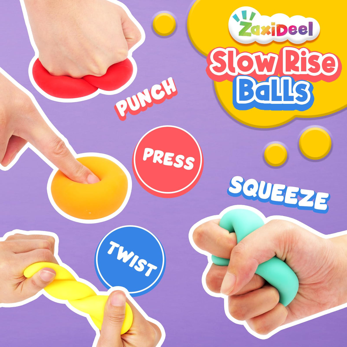 ZaxiDeel Easter basket fillers and party favors stress balls