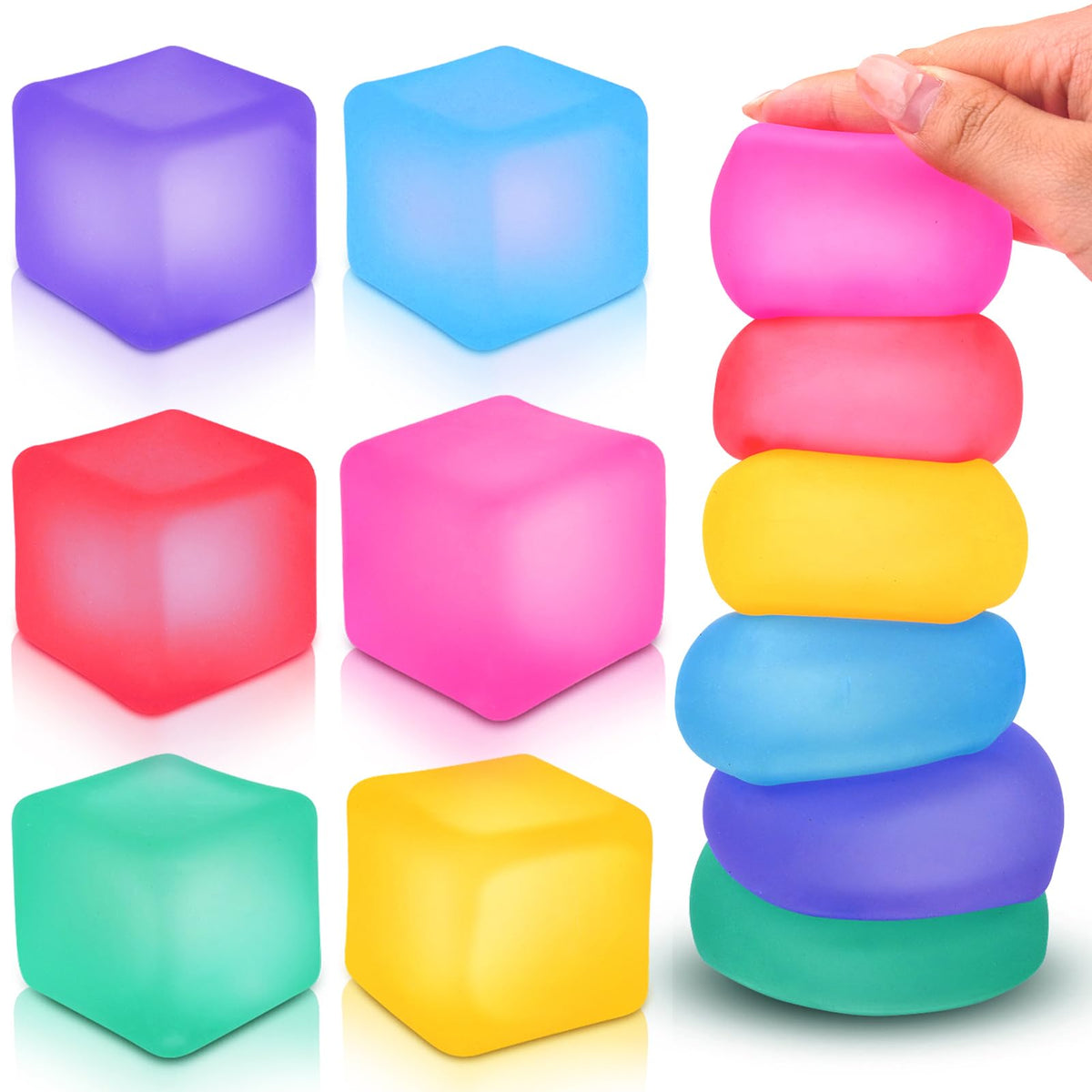 ZaxiDeel fidget cube pink for calm focus and daily stress relief.
