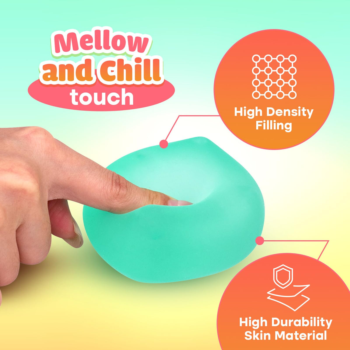 ZaxiDeel fidget cube yellow promotes quick stress relief on the go.