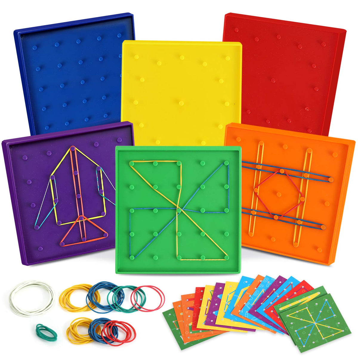 ZaxiDeel geoboard double-sided five-by-five pattern-creation supports hands-on geometry exploration
